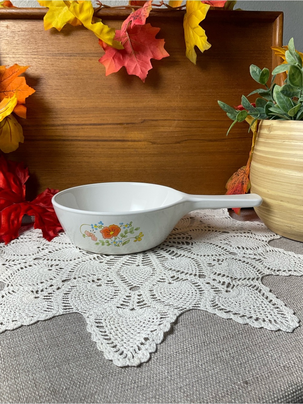 Vintage CorningWare Floral Bouquet 1 Pint Saucepan